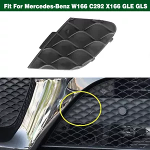 Front Bumper Tow Hook Cover Grille Cap For Mercedes W166 C292 X166 GLE GLS - Bild 1 von 8