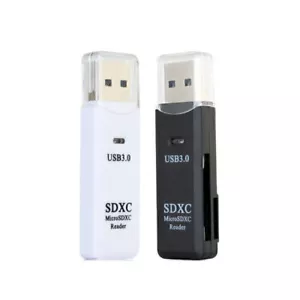 Portable 2 In 1 USB 3.0 High Speed TF Memory Card Reader Adapter For Laptop TV - Picture 1 of 10