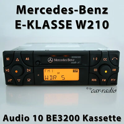Original Mercedes W210 Radio Audio 10 BE3200 Becker Kassettenradio S210 E-Klasse - Bild 1 von 4