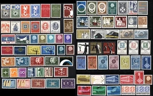 86 NIEDERLANDE Scott # 370-459 Briefmarken Sammlung 1957-1969 postfrisch LH - Bild 1 von 1