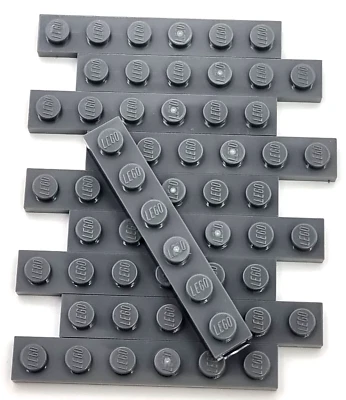 LEGO Nr- 4211056 Platte 1x6 dunkelgrau / 10 Stück - Bild 1 von 2