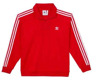 Neu Adidas Herren Adicolor Funnel Neck Track Top Better Scarlet Jacke Größe S - Bild 1 von 6