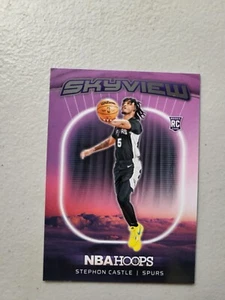 2024-25 NBA Hoops Skyview #3 Stephon Castle RC San Antonio Spurs NM - Picture 1 of 2