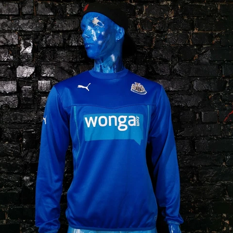 Newcastle United The Magpies Training Jacket 2013 Blue Puma 743461 Mens Size M Cover