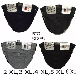 Men CLASSIC SPORT Hipsters Pure Cotton Briefs 2XL-6XL - Picture 1 of 1