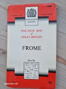 1959 Ordnance Survey One Inch Seventh Series Map 166 Frome (incl Gillingham ) - Picture 1 of 2
