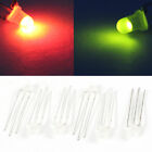 6pcs 3mm Round Head Bi-Color Green/Red Common Cathode LED Light Bulb