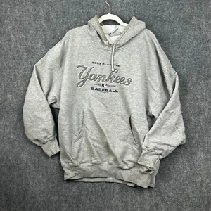 Majestic New York Yankees Béisbol 2003 Playoffs Gris Sudadera con Capucha XL - Imagen 1 de 10