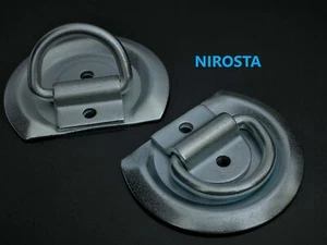 NIROSTA VA Zurring Zurrbügel Zurröse Zurrmulde 250 daN halbrund Befestigungsanke - Bild 1 von 2