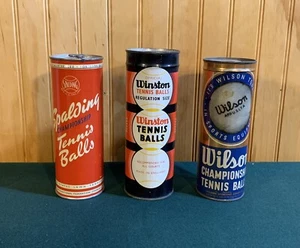 NACHLASS ANTIK & VINTAGE HOF (3) TENNISBALL DOSE UNGEÖFFNET WILSON WINSTON LOT #14 - Bild 1 von 6
