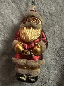 Vintage Glas Weihnachtsschmuck - Weihnachtsmann - Bild 1 von 3