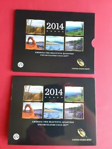 2014 America The Beautiful Quarters Uncirculated 10 Coin Set - Picture 1 of 6