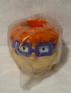 RUGRATS CHUCKIE FINSTER KIDS CUP MUG 3D FACE APPLAUSE 1997 SEALED! - Picture 1 of 6