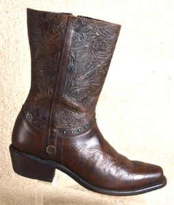 Botas vaqueras Sonora Bailey para mujer 5 B de cuero con cremallera marrón - Imagen 1 de 10
