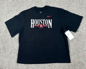 Houston Cougars Shirt Womens Medium Black Nike Loose Fit Relaxed NCAA College - Picture 1 of 10