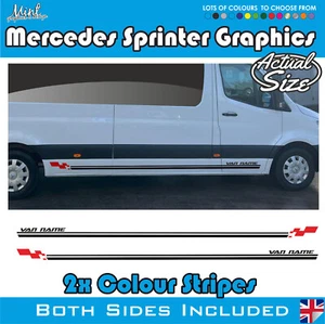 LWB Mercedes Benz Sprinter cámper autocaravana rayas calcomanías pegatinas gráficos 135 - Imagen 1 de 5