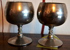 2 alte KELCHE, VALERO, Spanien, versilbert, Vintage