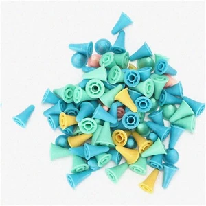 Colorful NeedleGuard: 100Pcs Silicone Knit Needle Protectors for DIY Art, Sewing - Picture 1 of 7