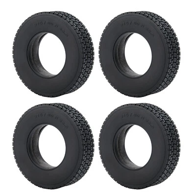 Rubber Rear Tires tyres For 1:14 Tractor Truck Trailer Tamiya RC Model 1/2/4pcs - Image 1 of 4