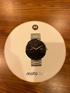 Motorola Moto 360 46mm Metal Case Silver Link Bracelet(Unlocked) - (00421NARTL)