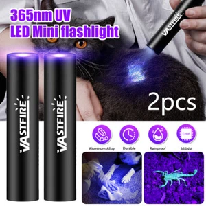2X 365nm UV LED Linterna EDC Ultravioleta BlackLight USB Recargable DE - Imagen 1 de 10