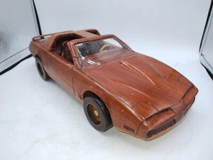 1982 Trans-am Wood Carved Crafted Model Model 12"X5". Maker Signed Bottom - Picture 1 of 12