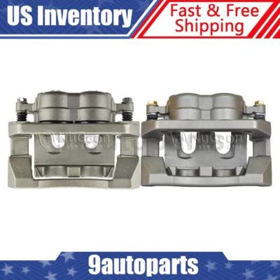 Pair Rear Disc Brake Calipers w/ Bracket For 2005-2012 Ford F-350 Super Duty - Image 1 of 4