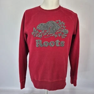 Vintage Roots Canada Pullover Rundhalspullover Rot Herren Large Bestickt - Bild 1 von 13