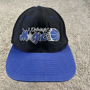 Vintage Orlando Magic Hat Cap Snap Back Mens Black Blue NBA Basketball Logo 7 - Picture 1 of 10