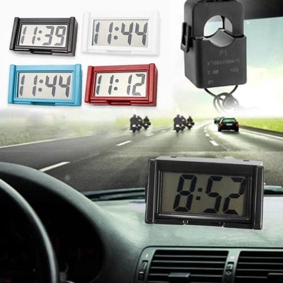 Car Dashboard Digital Clock ` Small LED Clock Vehicle Time Clock-- Mini G1U0 - Image 1 of 4