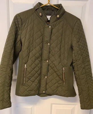 New York and Company Olive Green NY&C Jacket Small Streetwear Quilted - Image 1 of 4