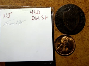 1787 New Jersey Colonial Nova Caesarea Copper Coin K1 - Picture 1 of 3