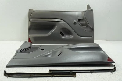 Ford Truck F150 F250 1992-1996 OEM paneles de puerta delantera ventanas manuales gris OBS Foto 1 de 4