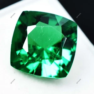 CERTIFIED Ring Size 10 Ct Natural Green Garnet Cushion Cut Loose Gemstone - Picture 1 of 7