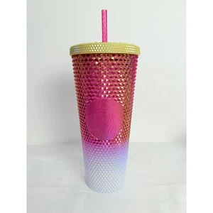 Neu mit Etikett Starbucks Ruby Iridescent White Gold Studded Tumbler 24oz - Bild 1 von 12