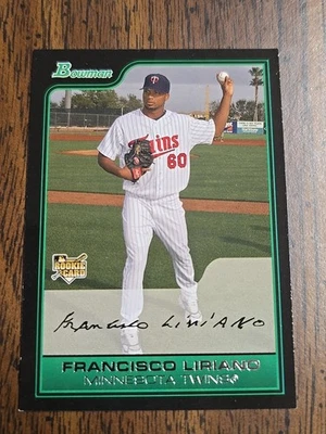 Tarjeta de novato de béisbol 2006 Bowman #218 Francisco Liriano RC Minnesota Twins MLB Foto 1 de 4