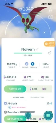 Noivern Shiny Pokemon, PoGo Trade *Read Description*Cheap,Safe and Fast - Image 1 of 2