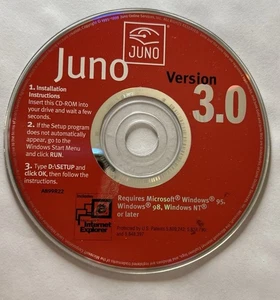 FREE & EASY Juno Collectible / Install Disc, Vintage ISP Sign-up CD, ver 3.0! - Picture 1 of 1