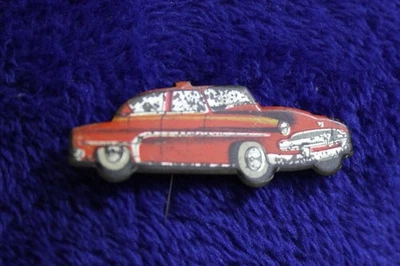Vintage Metal Chevy Sedan Hat Lapel Pin  Accessory GM Bowtie - Image 1 of 3