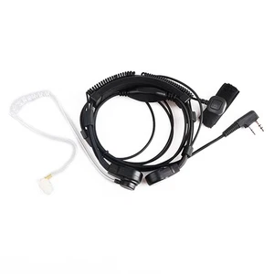 Adjustable 12-15" Dual Throat Mic Headset For Baofeng UV5R 888S UV82 UV-B6 UV8D - Afbeelding 1 van 10