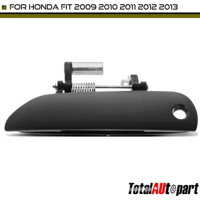 Primed Black Exterior Door Handle with Keyhole for Honda Fit 09-13 Front Driver - Imagem 1 de 4