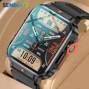 🔥2025 Smart Watch For Men/Women, Waterproof Smartwatch Bluetooth iPhone Samsung - Zdjęcie 1 z 5