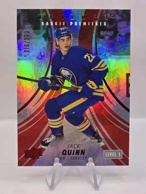 2022-23 Upper Deck Trilogy #142 Jack Quinn Red #/299 - Image 1 of 2