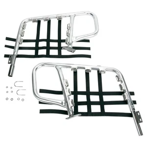 DG Performance Alloy Nerf Bars-Alloy Bar-Black Web for 1985-1986 Suzuki LT250R - Picture 1 of 2