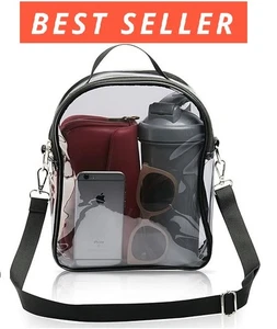 10"x8" durchsichtige ungetönte Umhängetasche Unisex Tragetasche durchsichtiges Taschenbuch - Bild 1 von 6