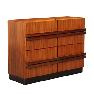 Armario Vintage Diseño de los Años 60 Puertas plegables de Madera Exótica - Imagen 1 de 10