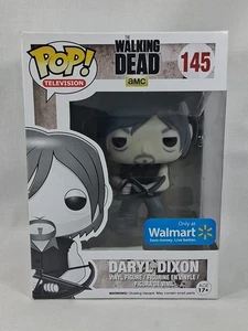 Funko POP! The Walking Dead DARYL DIXON #145 B & W Walmart Exclusive Vaulted - Picture 1 of 8