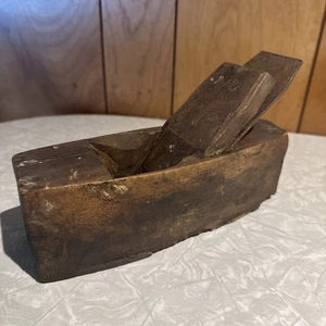 Vintage D R Barton Rochester NY Wood Coffin Plane w/Blade 1882 - Picture 1 of 8