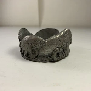 Düfte & Akzente Zinn kleine Teelicht Windlichthalter Seekühe - Bild 1 von 6