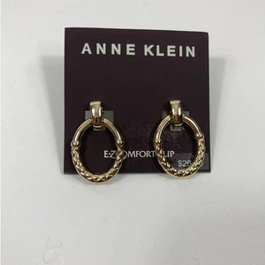 Orecchini Anne Klein E-ZComfort Clip Nuovi con etichette - Foto 1 di 2